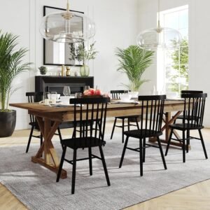 Farmhouse Dining Room Table with X Legs