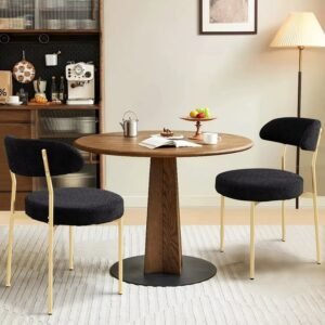 Soarflash Dining Chairs - Black Boucle